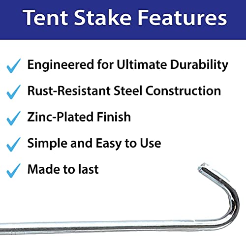 Steel Tent Stakes (25 Count)