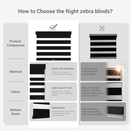 Cordless Zebra Blinds for Windows