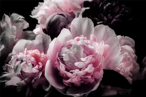 Large Pink Peony Flower Wallpaper for Bedroom (99.33 Sq Ft)