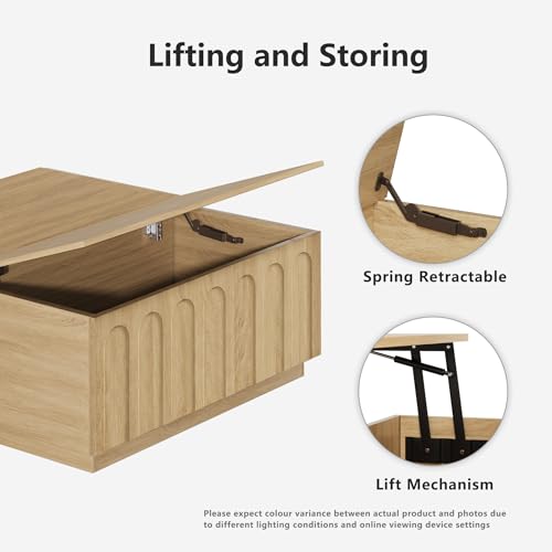 31.5" Lift Top Coffee Table with Storage