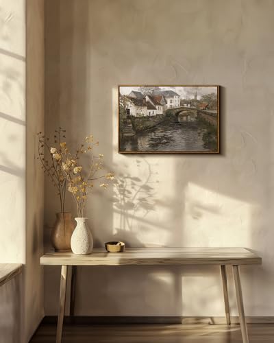 Framed Canvas Wall Art Vintage Decor
