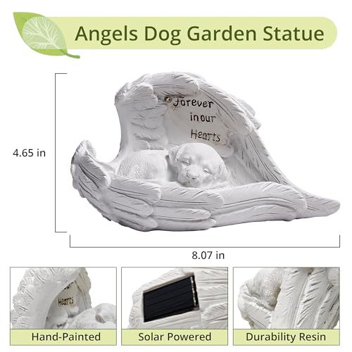 Pet Dog Solar Garden Memorial Statue