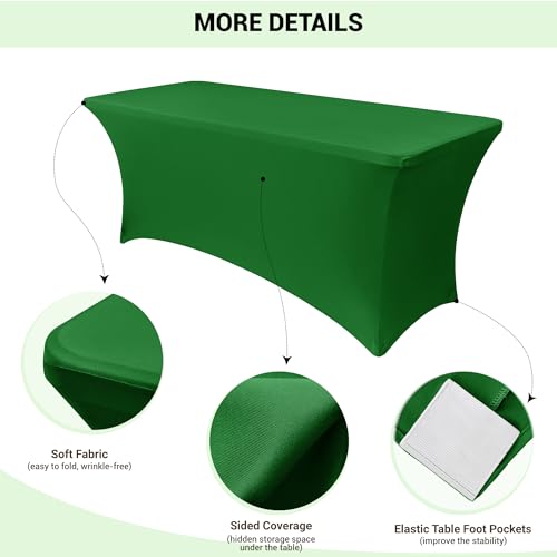 8ft Stretch Spandex Table Cover (2 Count)