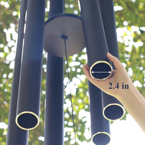 78 Inch Wind Chimes for Outside with 6 Tubes Tuned Relaxing Melody