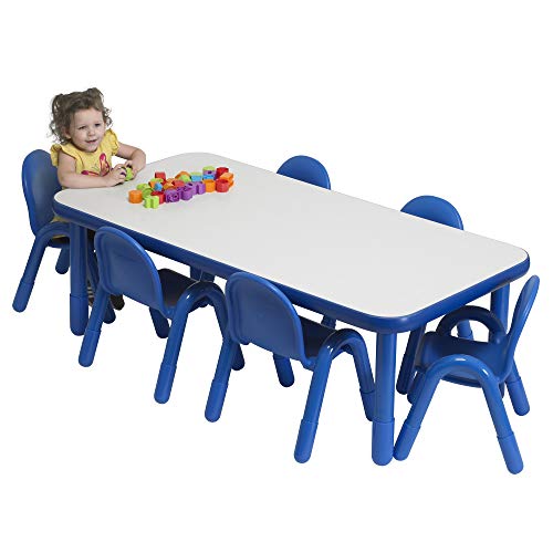 Children’s Factory Baseline Preschool 60" x 30" Rectangular Table & Chair Set