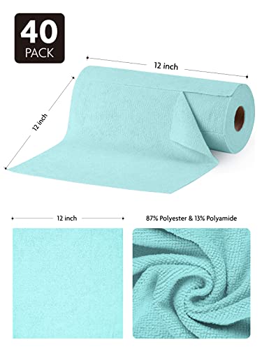Microfiber Cleaning Cloth Roll (40 Count)