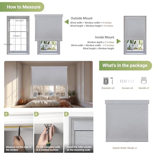Blackout Roller Shades for Indoor Windows