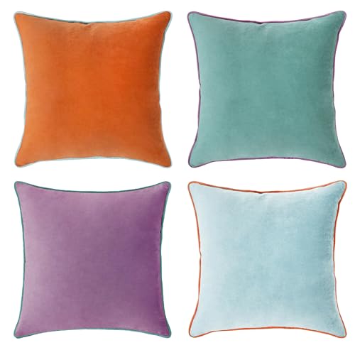 Decorative Throw Pillow Covers Cushion Cases (4 Count)