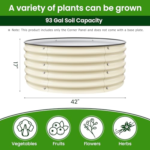 17'' Tall Round Raised Garden Bed Kit