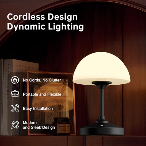 Mushroom Lamp Cordless Lamp Table Lamp