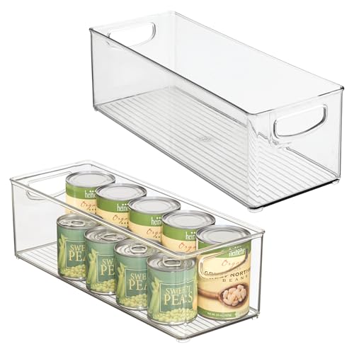 Plastic Stackable Pantry Bin with Handles (2 Count)
