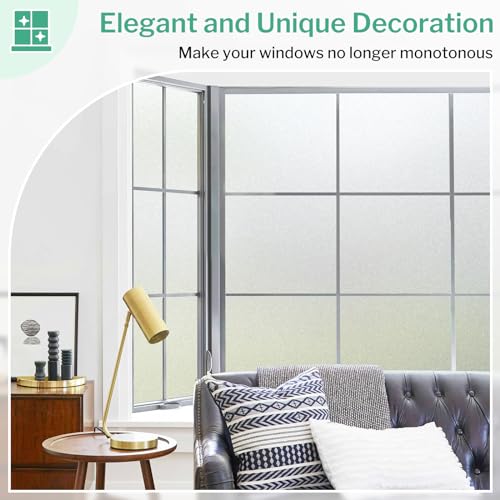 Frosted Glass Window Privacy Film (19.38 Sq Ft)