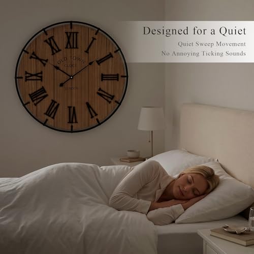 Inch Large Farmhouse Wall Clock