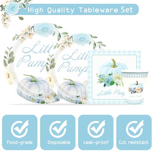 Pumpkin Party Supplies Tableware Set (24 Count)