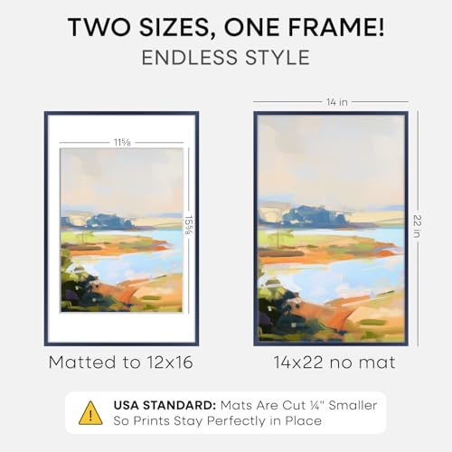 14x22 Blue Picture Frame (2 Count)