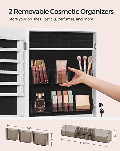 Mirror Jewelry Cabinet Armoire