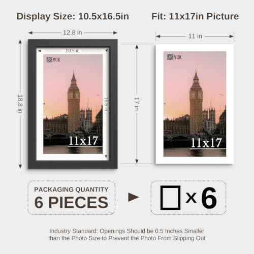 11x17 Picture Frame Set of 6