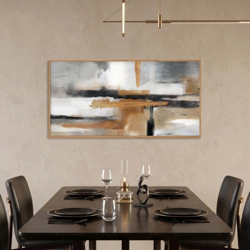 Modern Abstract Framed Canvas Wall Art Set
