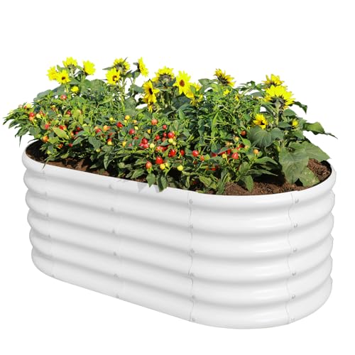 18“ Tall 4×2ft Galvanized Raised Garden Bed Kit