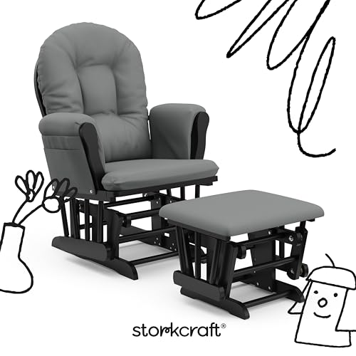 Premium Hoop Glider & Ottoman