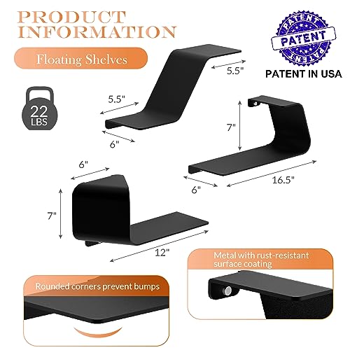 Floating Shelves (3 Count)