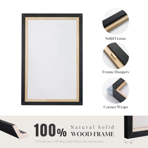 Extra Large Framed Geometric Abstract Wall Art for Living Room