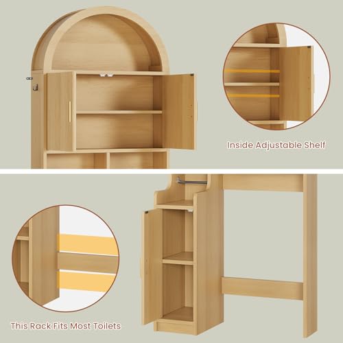 Arched Over The Toilet Storage Cabinet