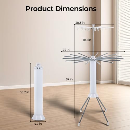 4 Legged Clothes Drying Rack Foldable