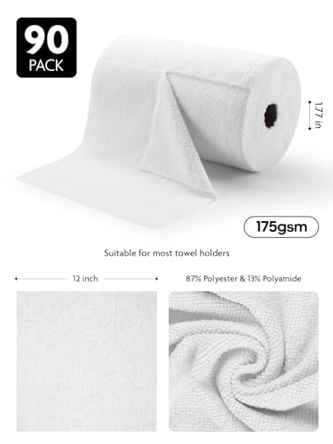 Microfiber Cleaning Cloth Roll (90 Count)