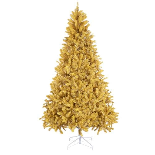 9ft Gold Christmas Tree with Lights