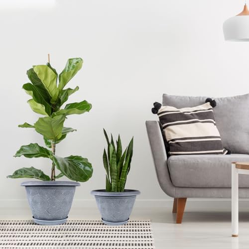 16 Inch Large Planter Pot for Plants Indoor Outdoor (4 Count)