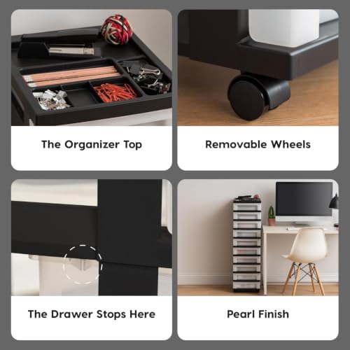 10 Drawer Rolling Storage Cart