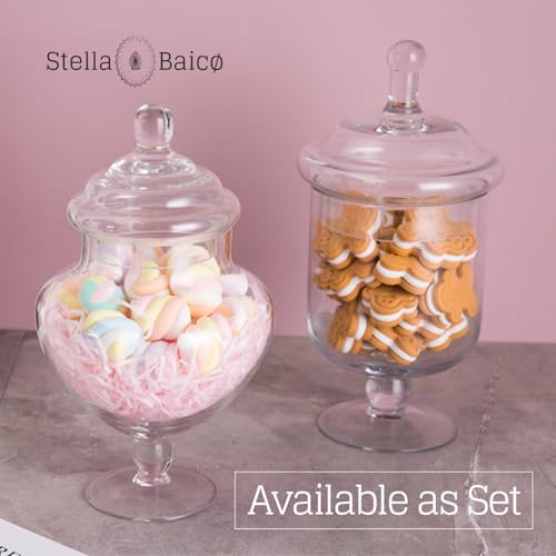 Small Glass Apothecary Jars with Lid