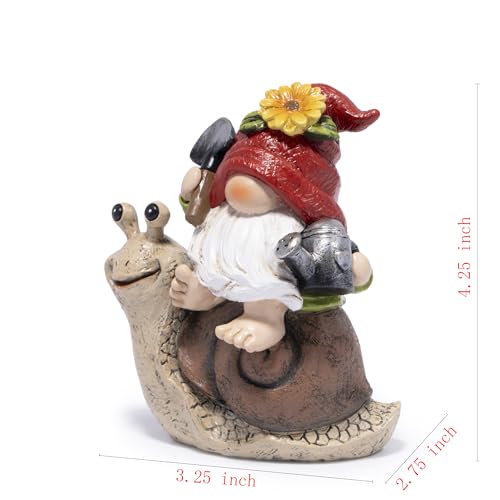 Spring Garden Gnome Decoration Flower Animal Ornaments Decor Gifts Spring Gnomes for Garden Decorations Summer Elf Figurine Gifts for Mom Outdoor Decor