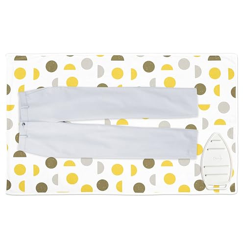 Ironing Mat Heat Resistant Pad 48"x28" Yellow Moon