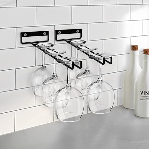 Wall Mounted Wine Glass Rack (16 Holders)