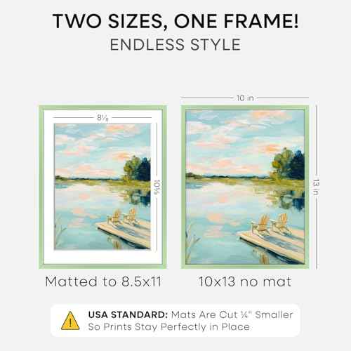 10x13 Green Picture Frame