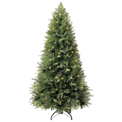 Traditional 4.5ft Prelit Artificial Christmas Tree with 679 Branch Tips