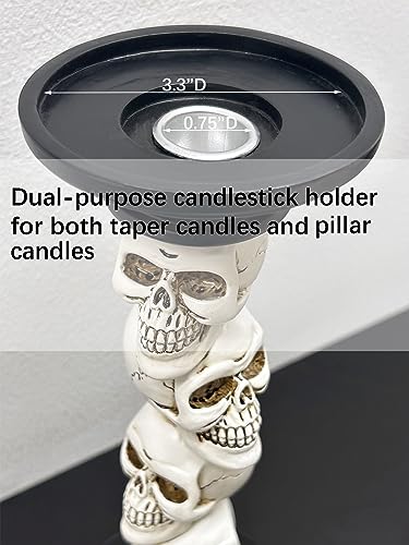 Pillar Candle Holder for Halloween Decoration Indoor