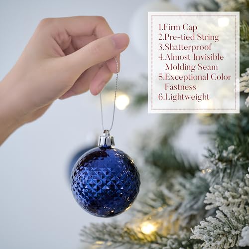 50ct Christmas Tree Decorations Ball Ornaments 2.36 Inches (50 Count)