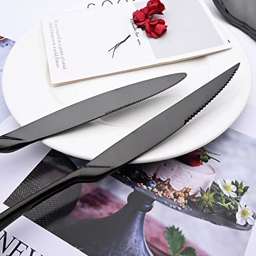 24 Piece Black Flatware (13.24 Count)