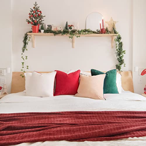Christmas Decorative Throw Pillow Covers Cushion Cases (4 Count)