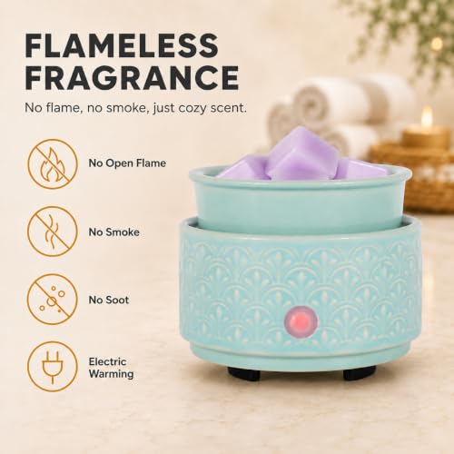 Green Ceramic Wax Melt Warmer 3