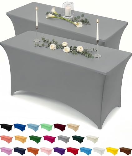 Spandex Table Cloth 2 Pack [4FT (2 Count)