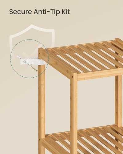 5 Tier Bamboo Shelf