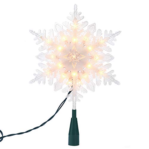 Snowflake Tree Topper Lights