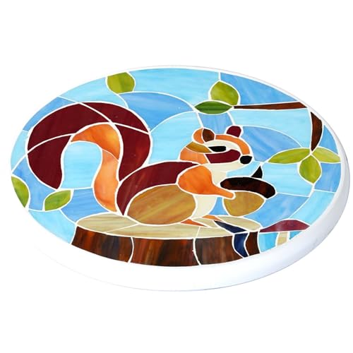 MSS006 Tiffany Style Stained Glass Mosaic Decorative Stepping Stone for Garden Decor