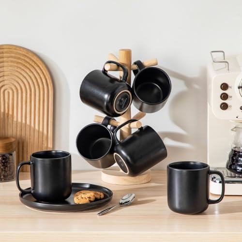 Stoneware Coffee Mugs Set (6 Count)