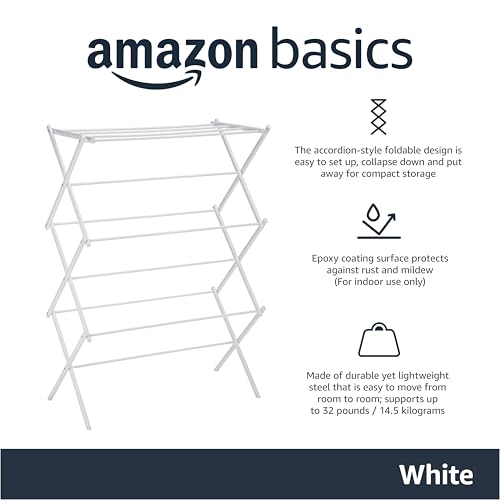 Foldable Portable Clothes Drying Rack for Indoor Air Drying