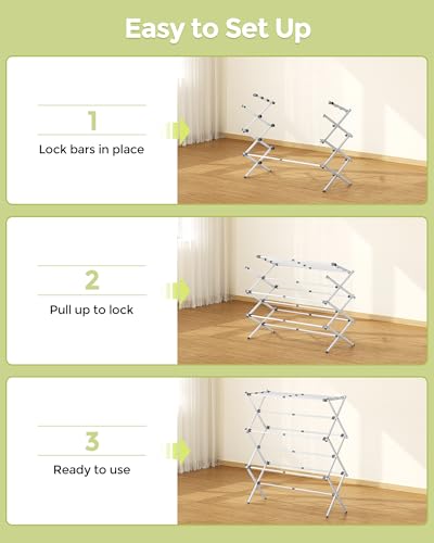 3 Tier Foldable Clothes Drying Rack